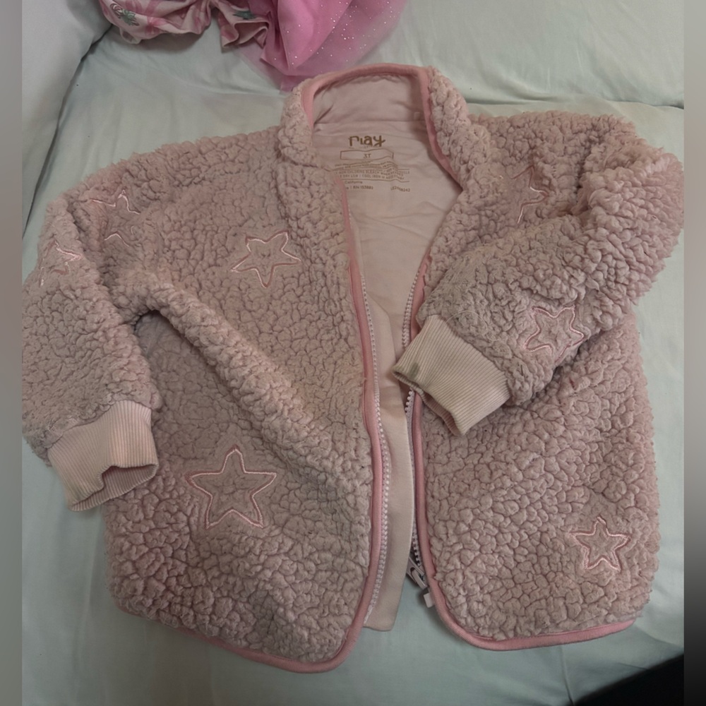 Little Sleepies Kids Pink Sherpa Jacket